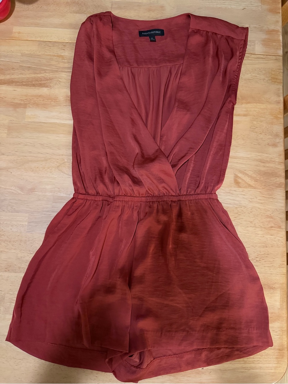 Banana Republic Red Sleeveless Romper w Shorts size 0